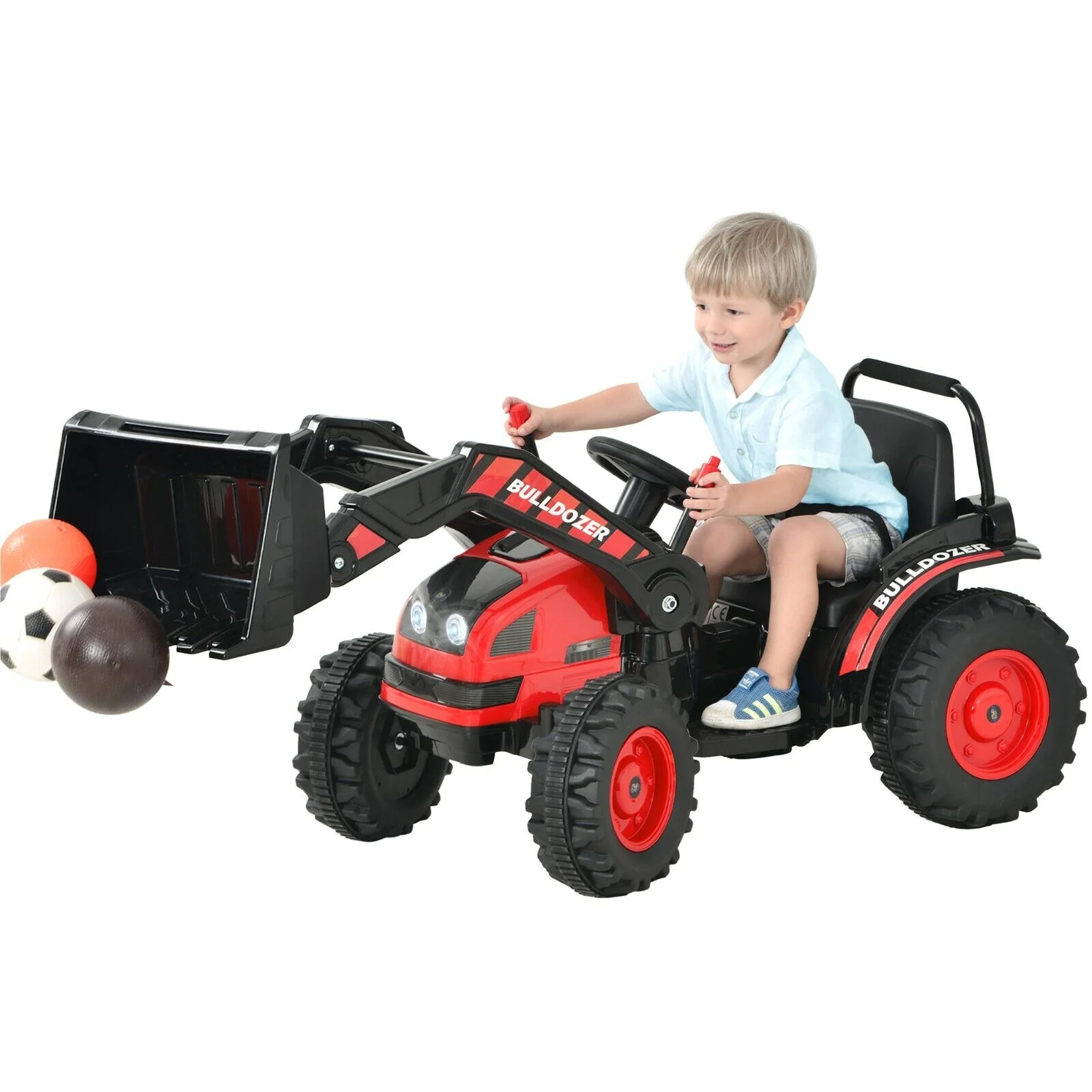Construction Bulldozer Ride-On Toy for Toddlers - Fun and Durable Ride-On Car - Image 10