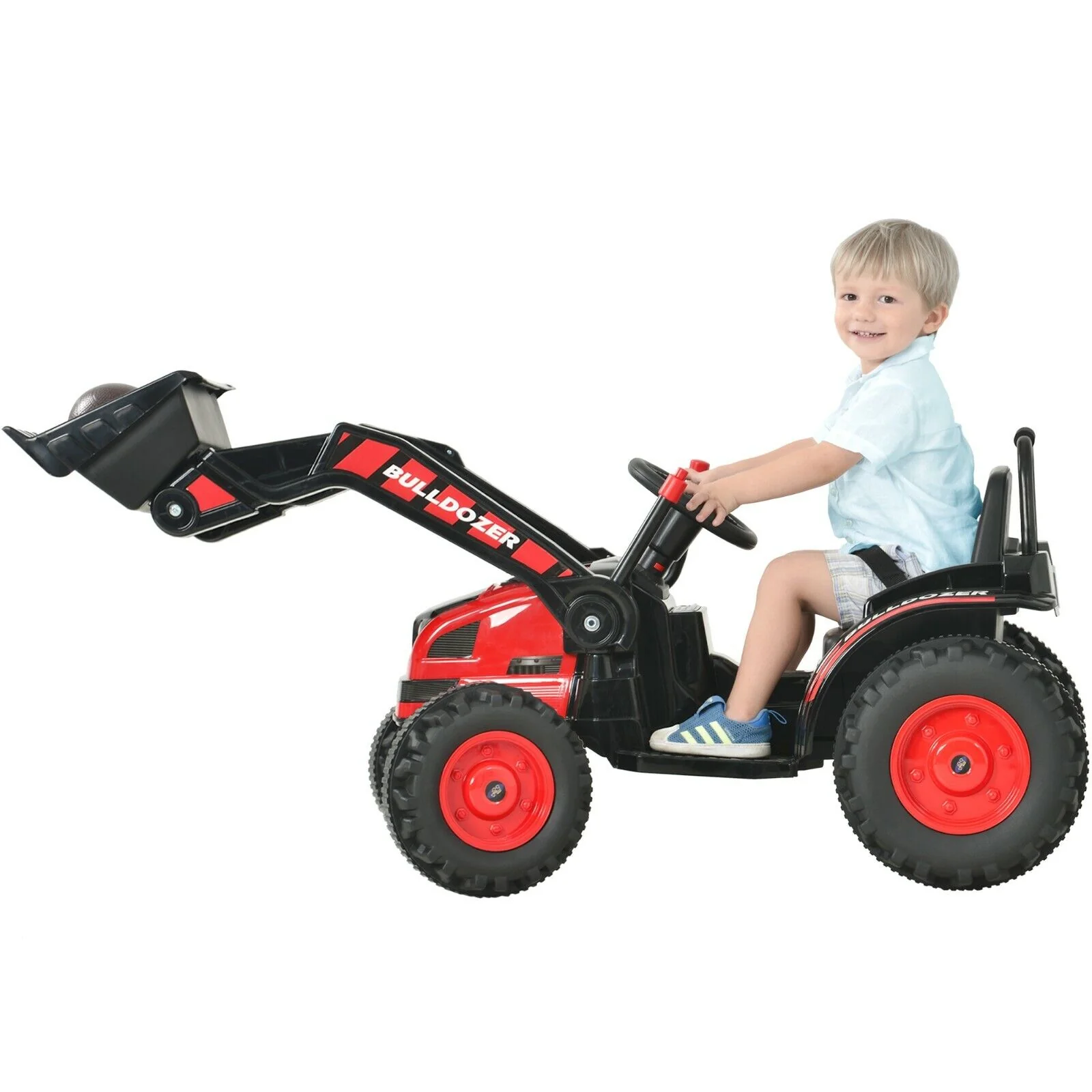 Construction Bulldozer Ride-On Toy for Toddlers - Fun and Durable Ride-On Car - Image 9