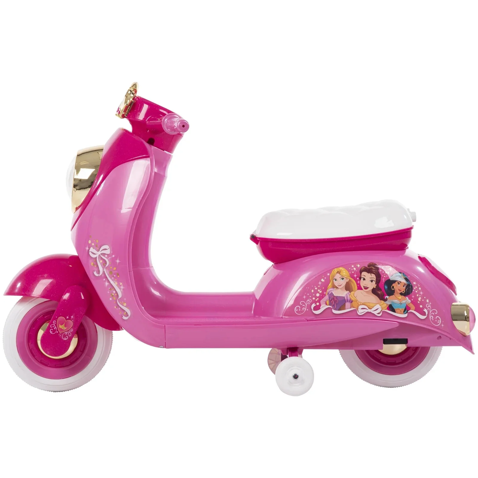 Princess-Themed 6V Battery-Powered Electric Scooter for Kids Ages 3-7, Pink - Image 3