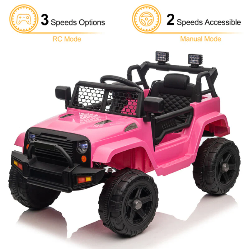 Dual-Drive Ride-On Jeep for Kids 12V 4.5Ah with 2.4GHz Remote Control - Image 6