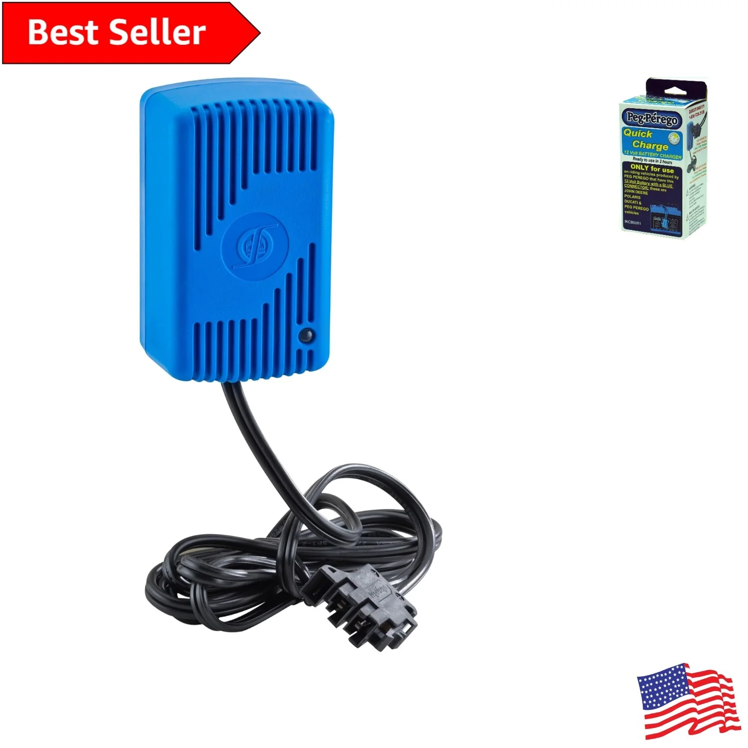 Fast and Efficient Charger for Kids' Ride-On Vehicles Compatible with John Deere, Case IH, and Peg Perego - Image 4