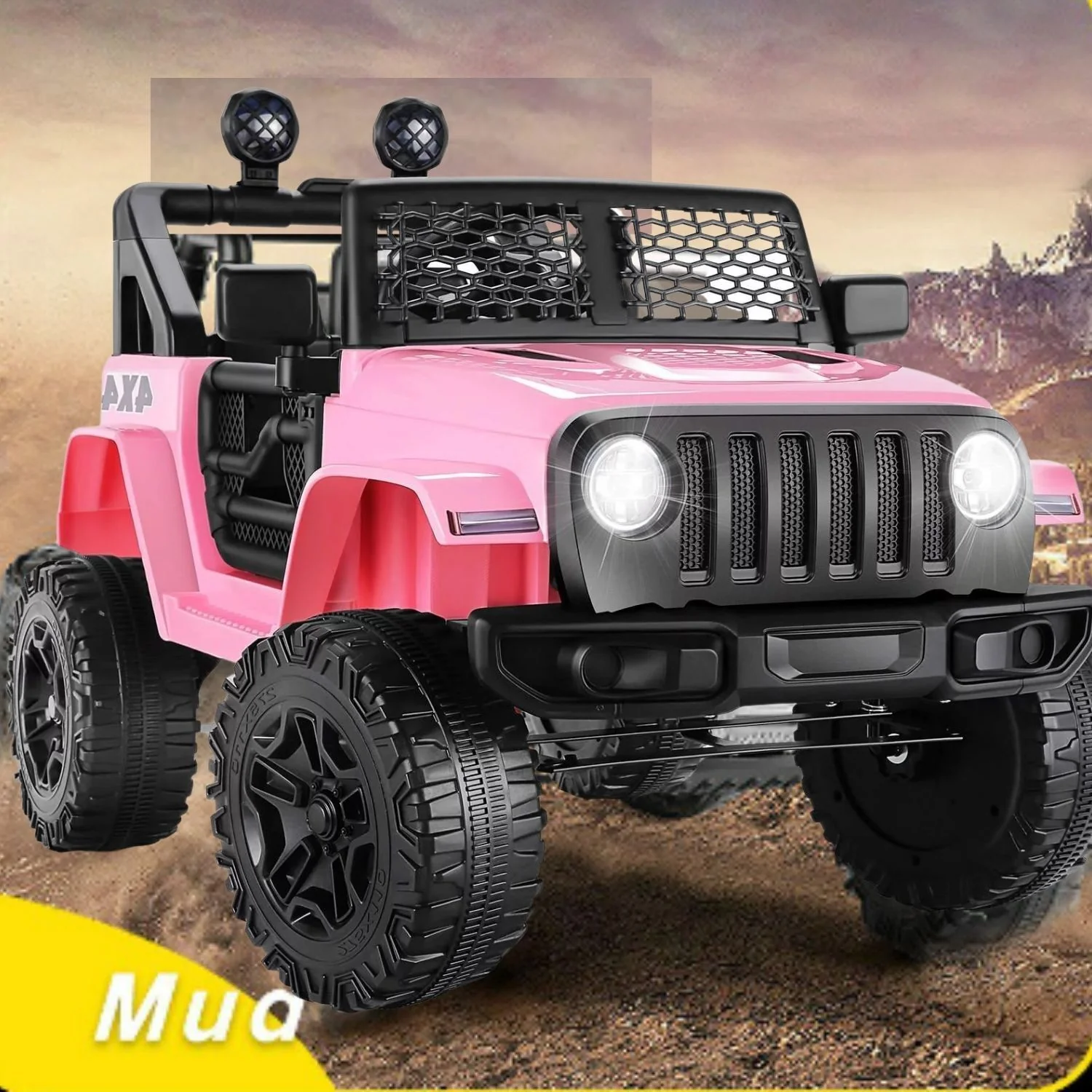 12V Electric Kids Ride-On Jeep with USB, Bluetooth, MP3 and Remote Control - Image 2