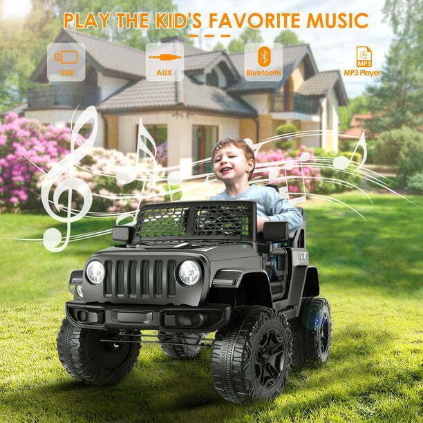 12V Electric Kids Ride-On Car Toy with Battery, USB, LED Lights, MP3, and Remote Control - Image 16