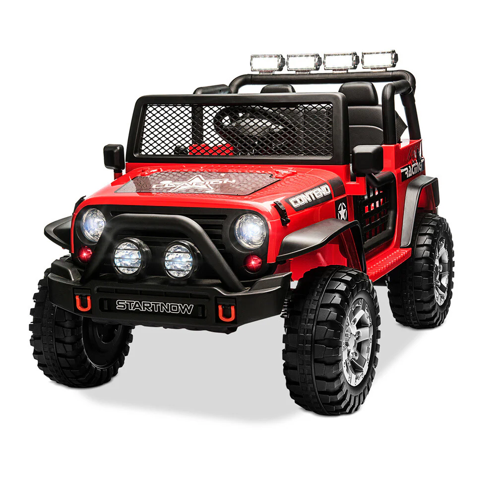 12V Electric Kids Ride-On Jeep Truck Car with LED Lights, MP3, Remote Control, 2-Seater - Image 15