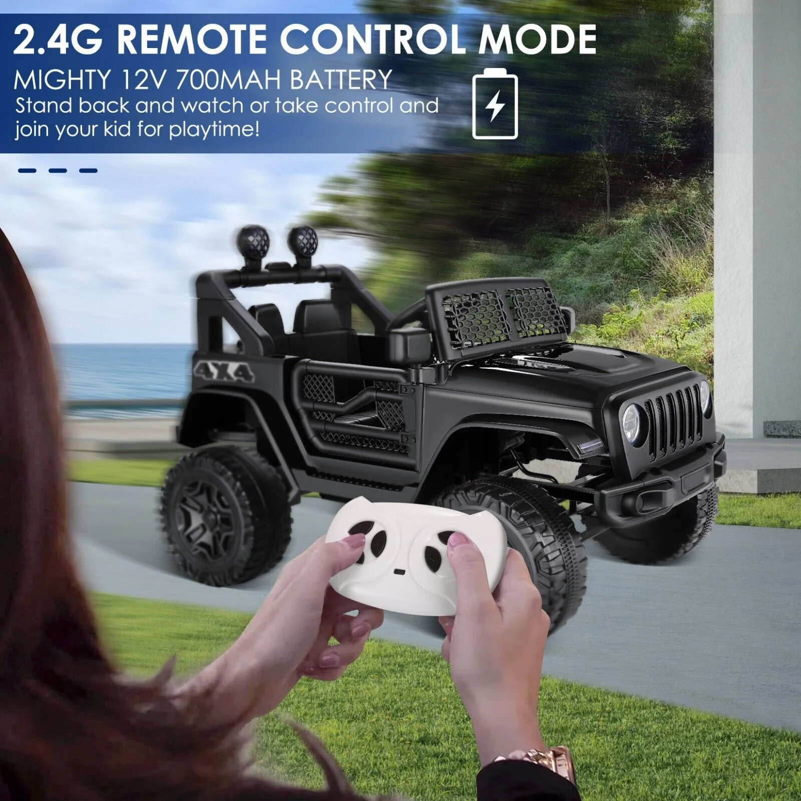 Electric 12V Ride-On Truck for Kids with Remote Control and Battery Power - Image 13