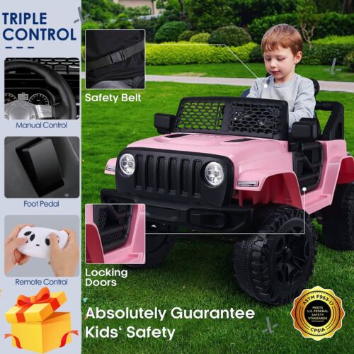 Electric 12V Ride-On Truck for Kids with Remote Control and Battery Power - Image 2