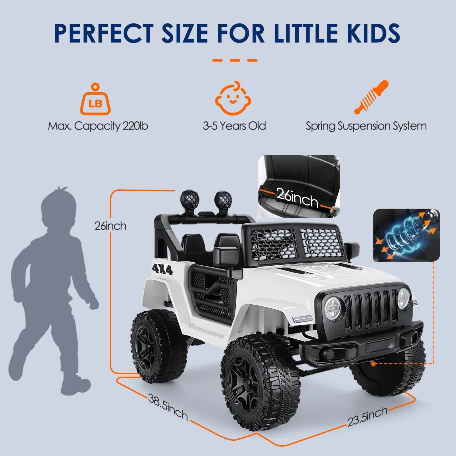 Electric 12V Ride-On Truck for Kids with Remote Control and Battery Power - Image 22