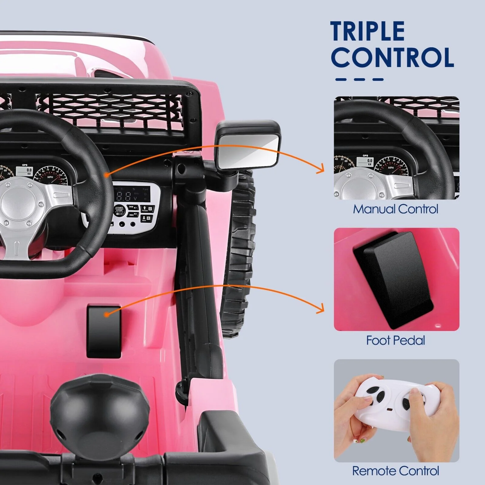 Electric 12V Ride-On Truck for Kids with Remote Control and Battery Power - Image 28