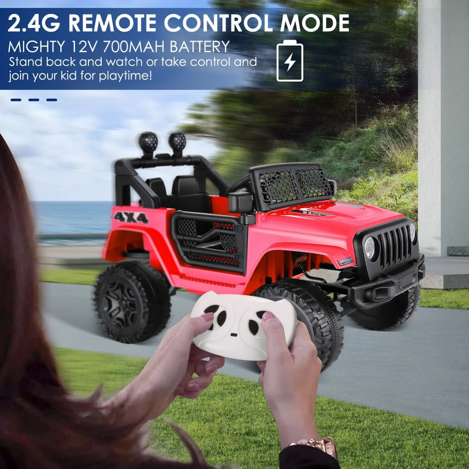 Electric 12V Ride-On Truck for Kids with Remote Control and Battery Power - Image 34