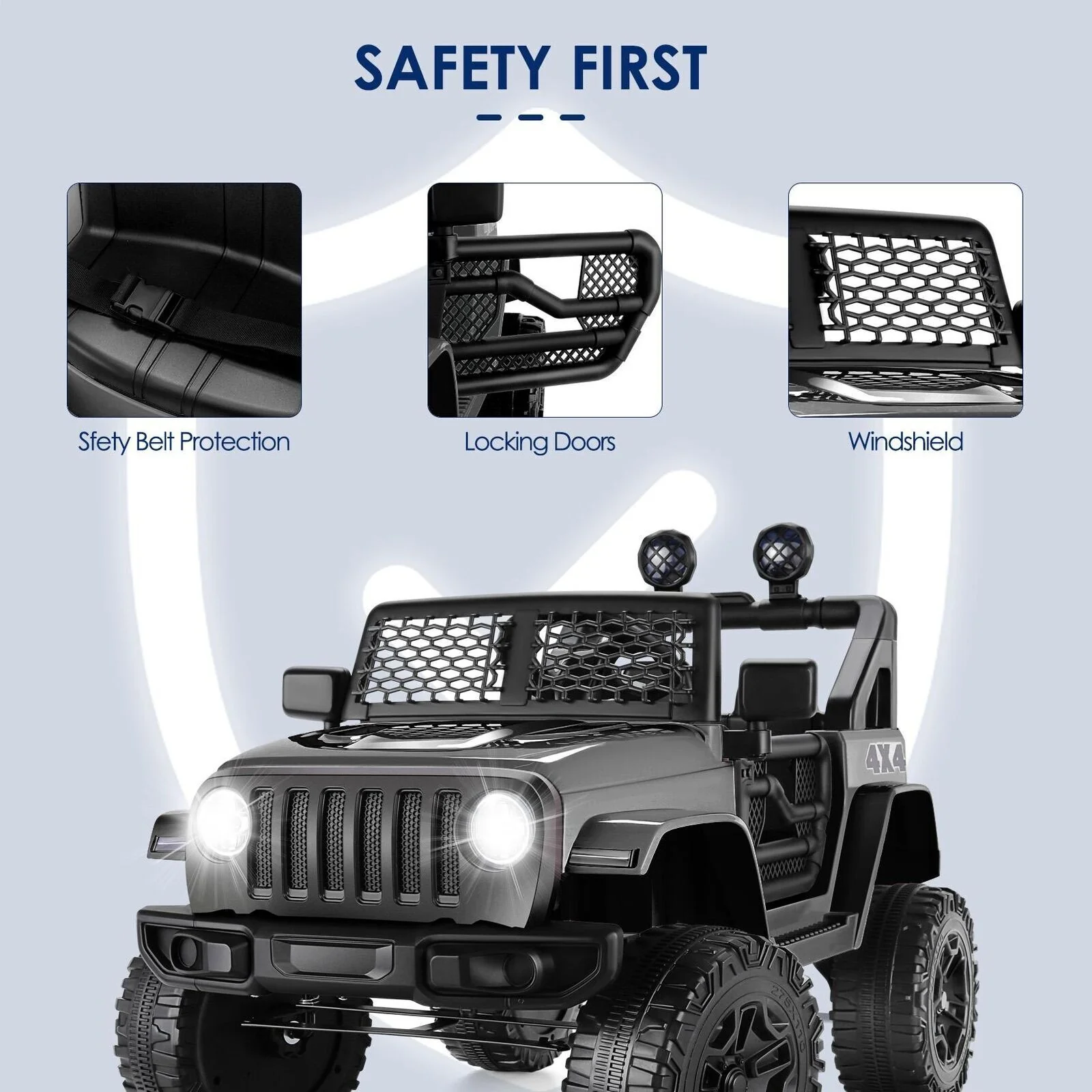 Electric 12V Ride-On Truck for Kids with Remote Control and Battery Power - Image 6