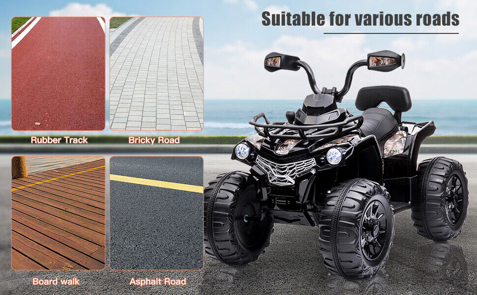 Electric 2-Speed Kids ATV Quad Car with MP3 and LED Lights - Perfect Gift for Kids! - Image 13