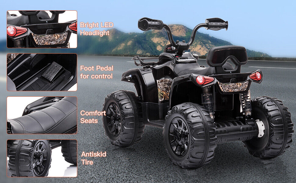 Electric 2-Speed Kids ATV Quad Car with MP3 and LED Lights - Perfect Gift for Kids! - Image 15