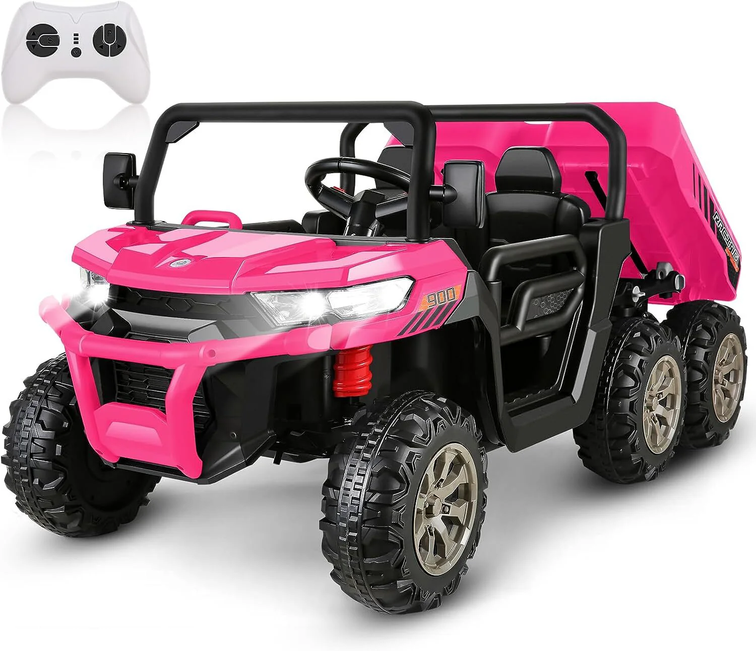 24V Electric 4WD Ride-On UTV Toy Vehicle with Dump Bed and 6 Wheels - Image 19