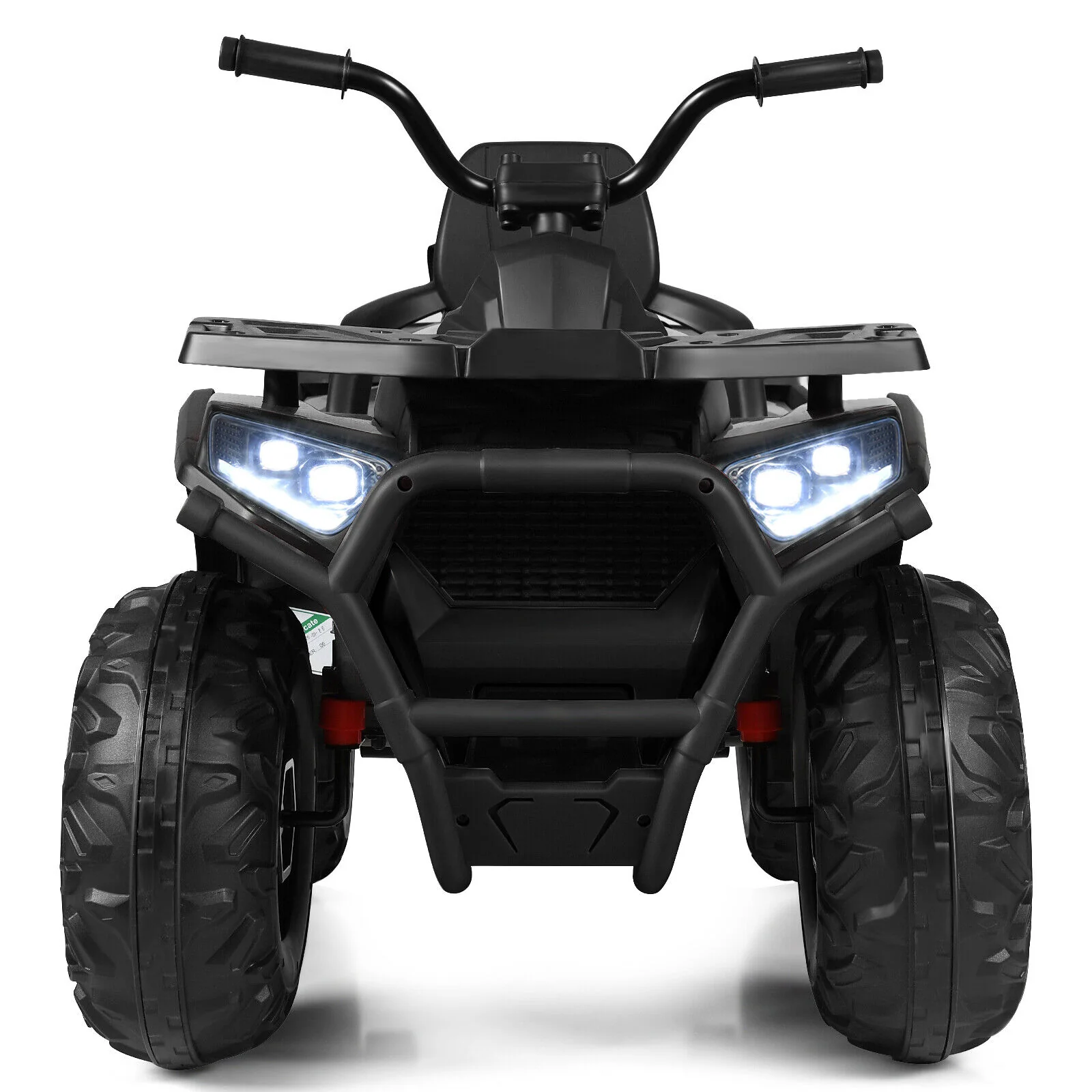 Electric 4-Wheeler ATV Quad for Kids with 2 Speeds, MP3 Player, and LED Lights - Black - Image 11