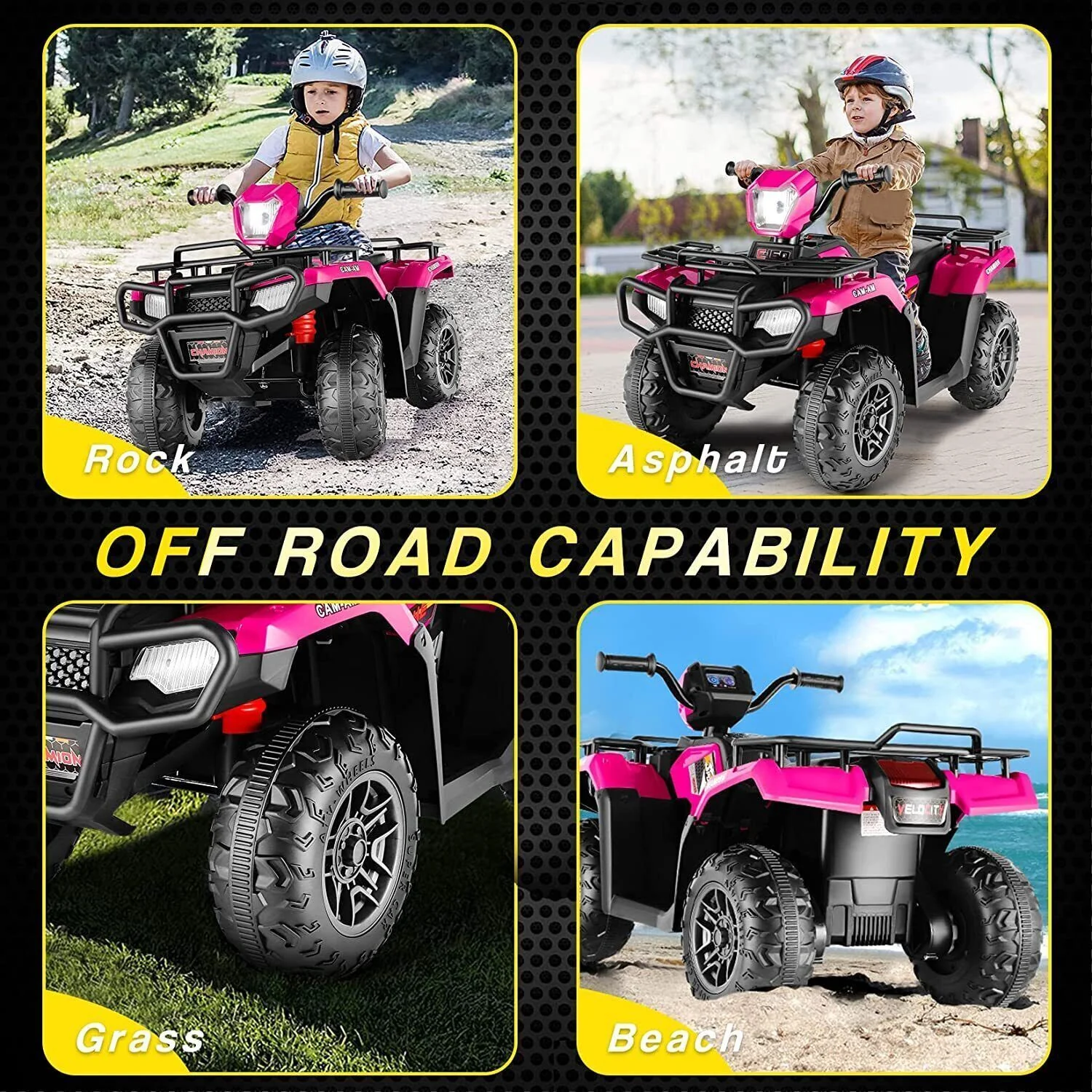 Electric 4-Wheeler ATV Quad for Kids with LED Lights, USB and MP3 Player - Suitable for Boys and Girls Aged 4 and Up - Image 35