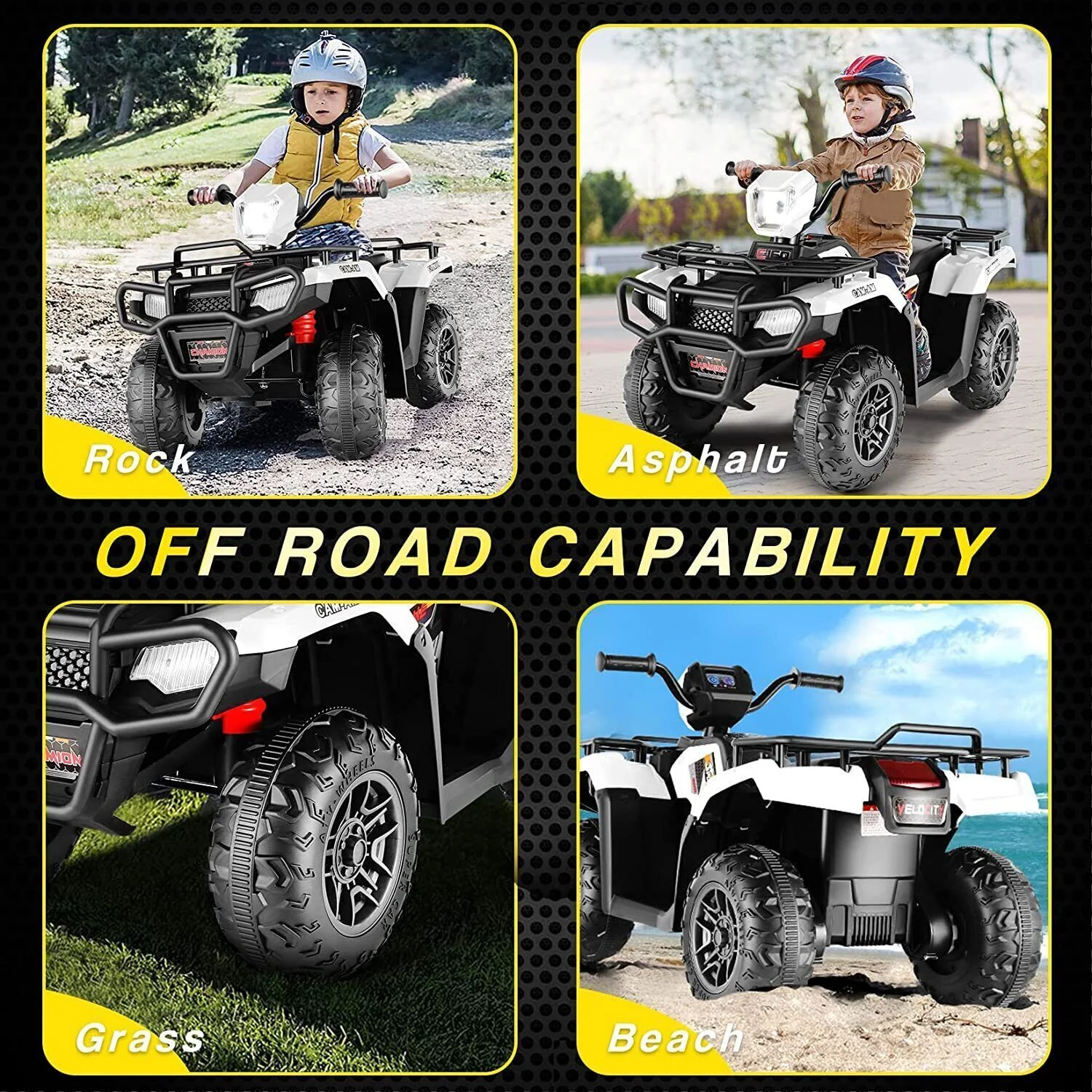 Electric 4-Wheeler ATV Quad for Kids with LED Lights, USB and MP3 Player - Suitable for Boys and Girls Aged 4 and Up - Image 43