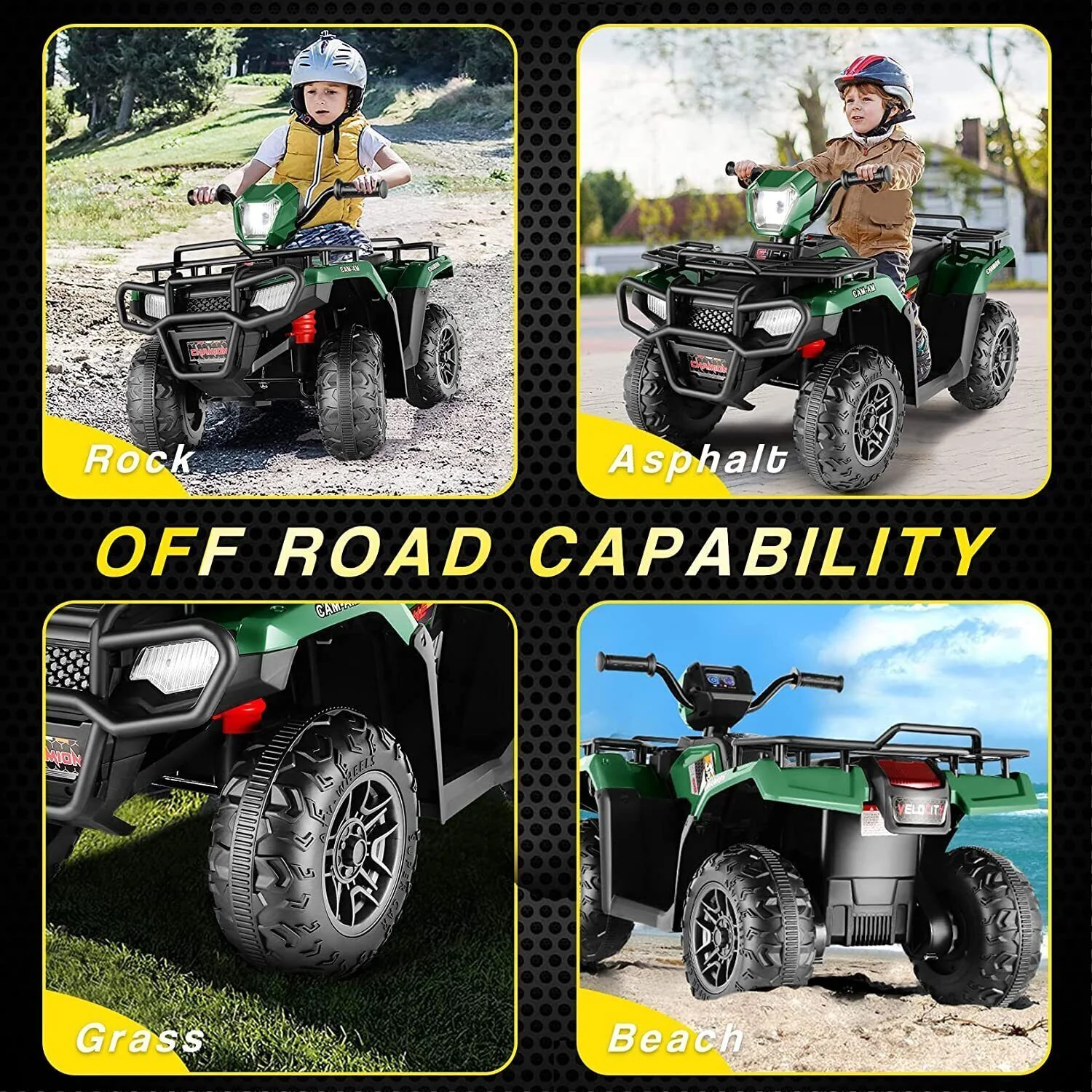 Electric 4-Wheeler ATV Quad for Kids with LED Lights, USB and MP3 Player - Suitable for Girls and Boys Aged 4-6 Years - Image 30