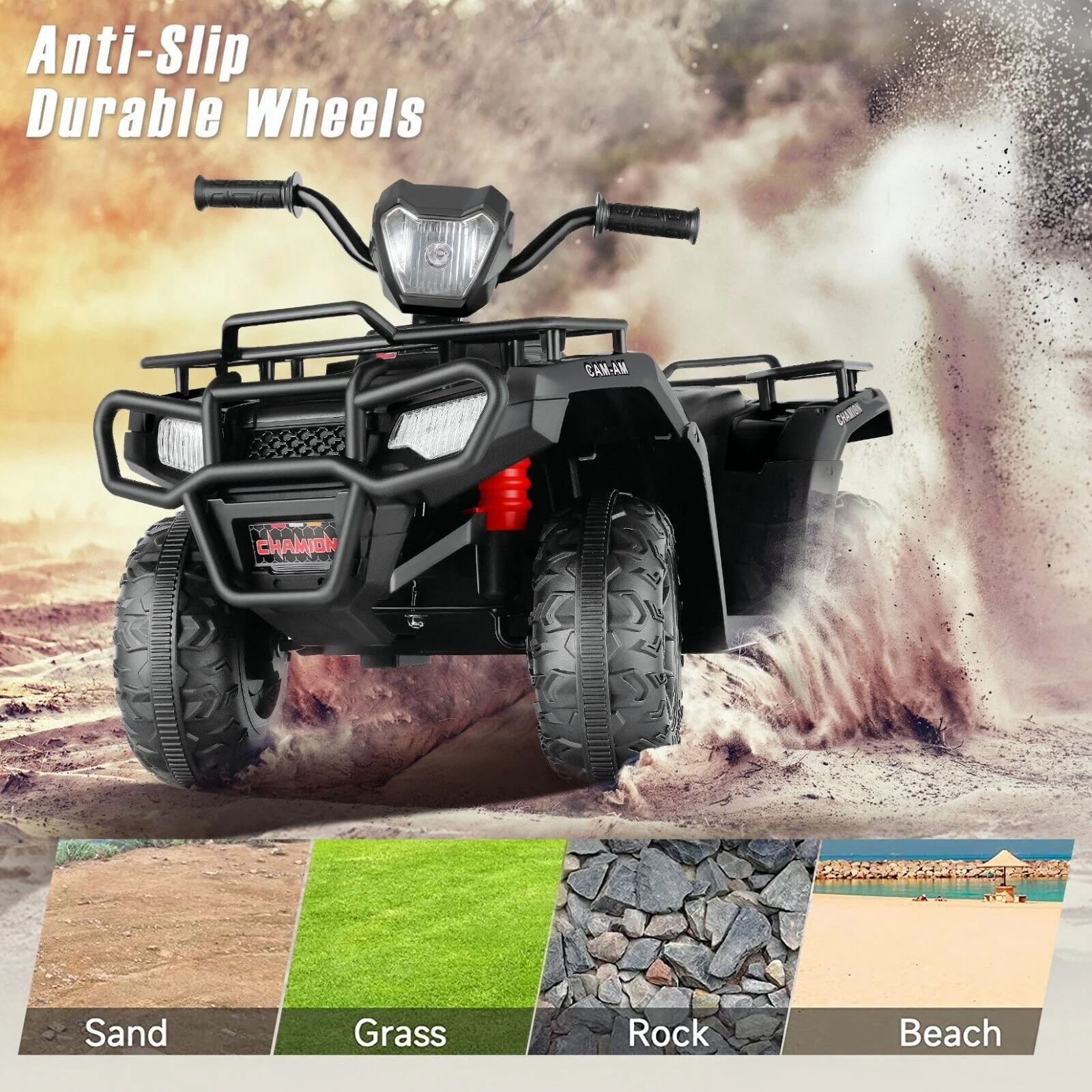 Electric 4-Wheeler Quad Car for Kids with MP3 & Light - 12V Battery Powered - Image 50