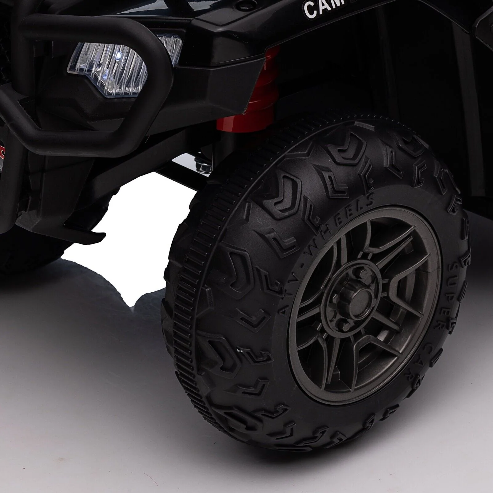 Electric 4-Wheeler Quad for Kids with MP3 & Headlights - 2 Speeds, 12V, Black - Image 8