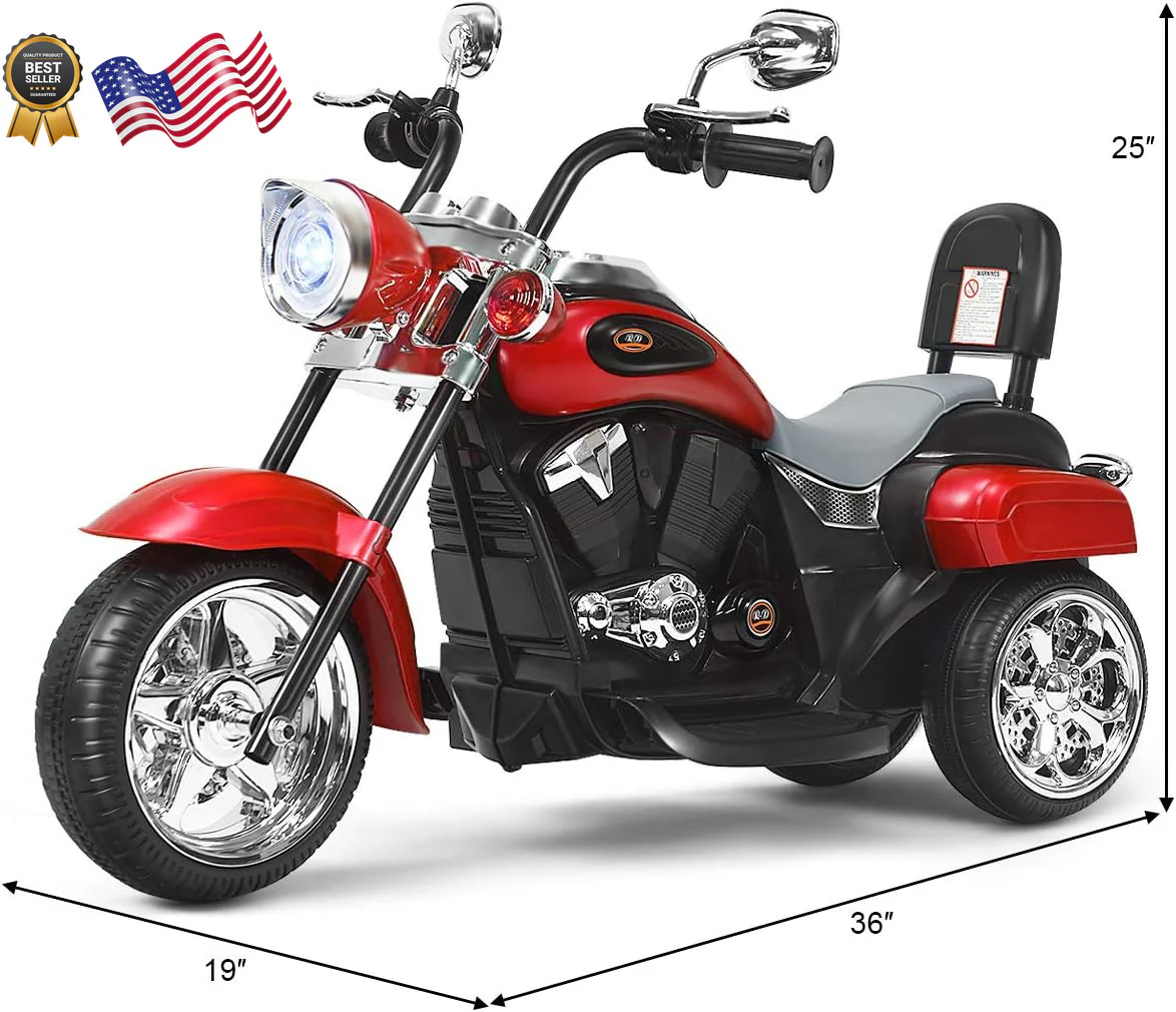 Kids Electric Ride-On Motorcycle in Harley Style with Rechargeable Battery - Image 6