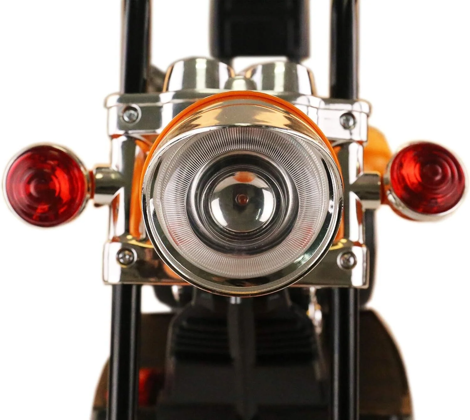 6V Electric Orange Kids Motorcycle Ride-On Toy with Battery Powered Motor - Image 6