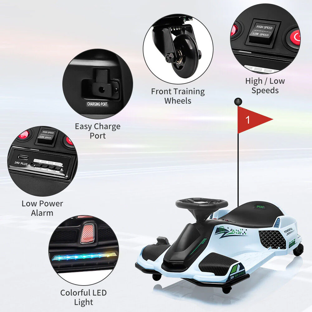 Electric Drift Car for Kids: High-Speed Ride-On Cart with 24V Power - Image 15