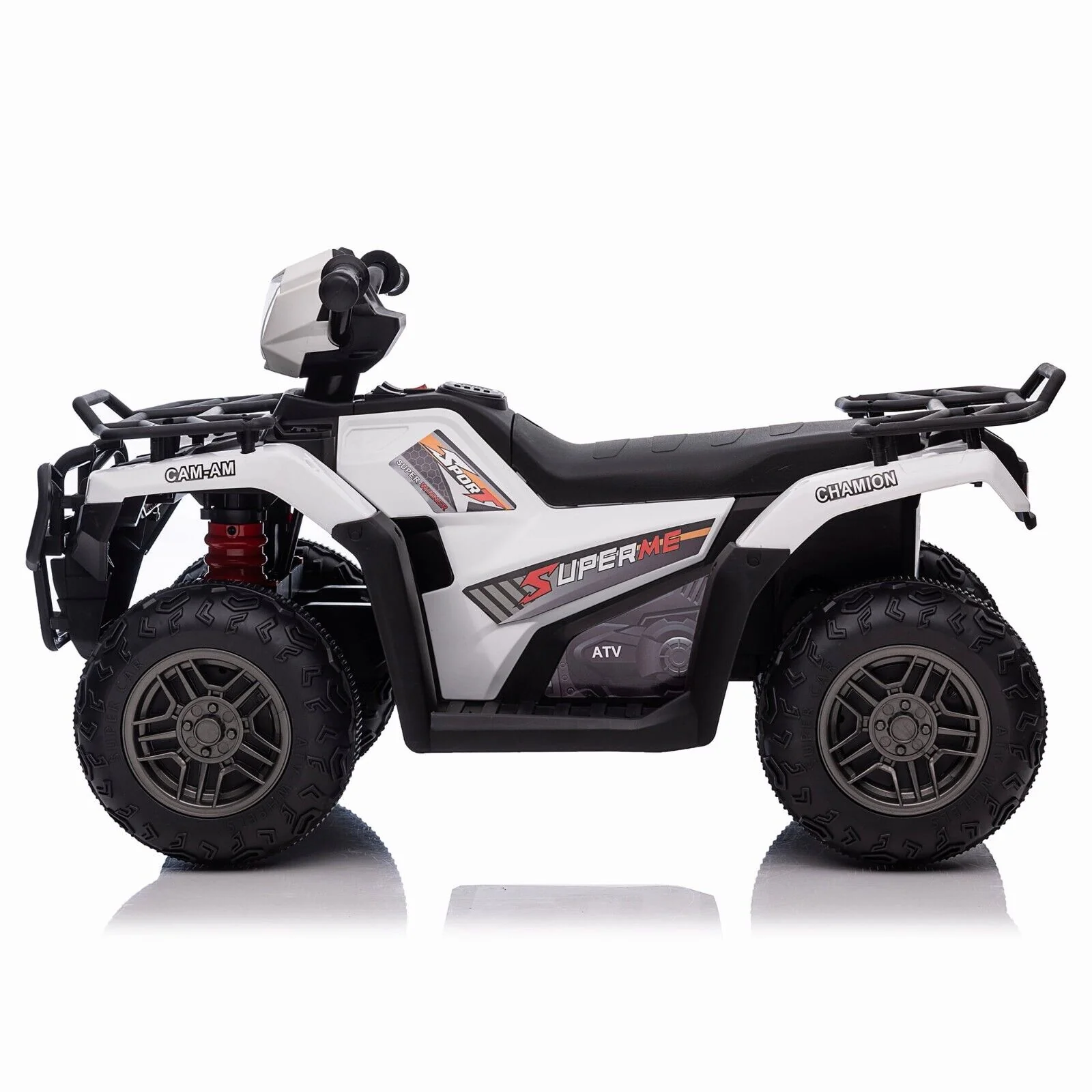 Electric Kids ATV Ride On Car with Music, LED Lights, and USB - Black Quad 4-Wheeler - Image 45