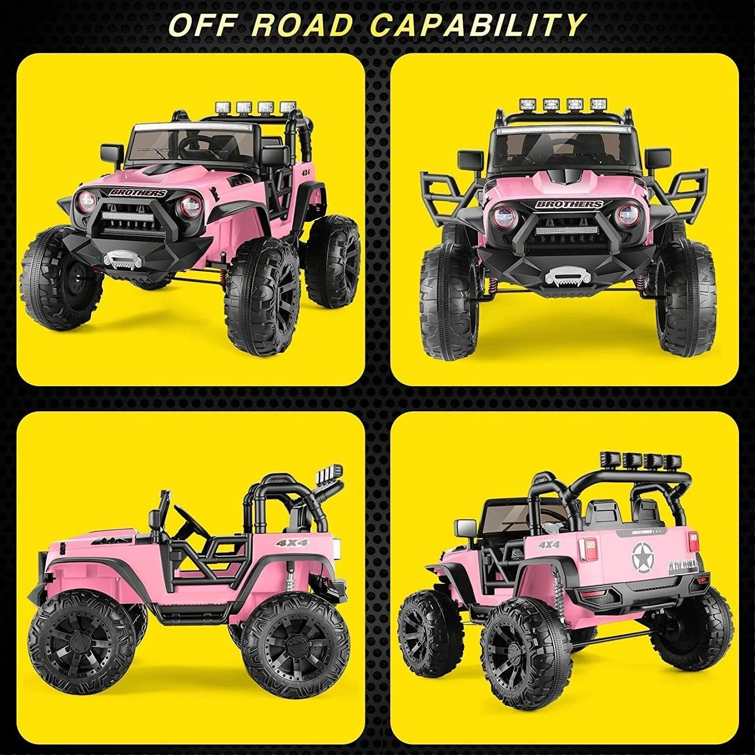 Electric Kids Ride-On Jeep Car with 12V/24V Power Wheels, Music, and Remote Control - Image 18