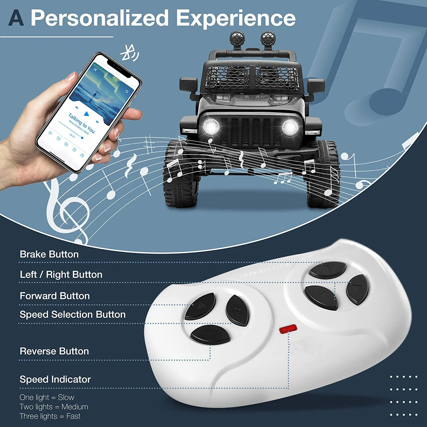 Electric Kids Ride On Car with 12V 7Ah Battery and 2 Seater Jeep Design - Safe and Fun for Kids! - Image 19