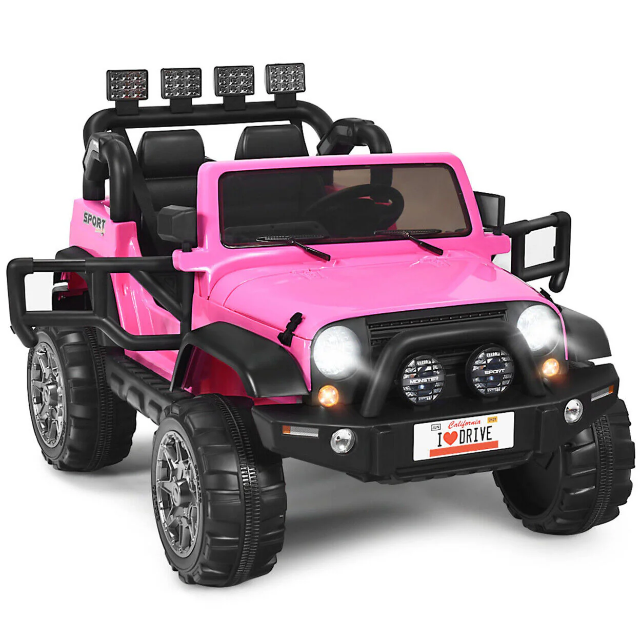 Electric Kids Ride On Car with Remote Control and Music - Storage Box Included - Image 6