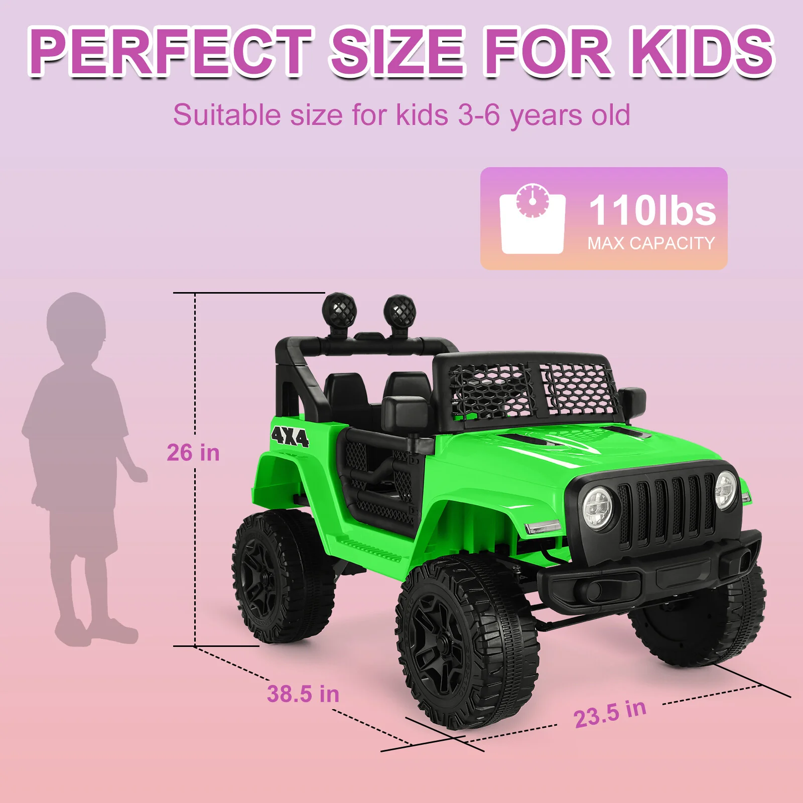 12V Electric Kids Ride-On Jeep Car with Remote Control, Music, and Powered Wheels - Image 22