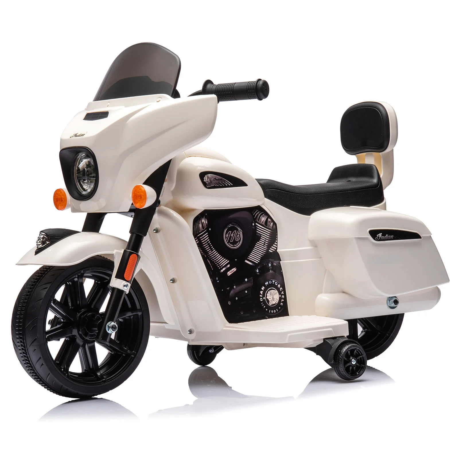 Electric Kids Ride-On Dirt Bike with Training Wheels and USB Charging - Image 11