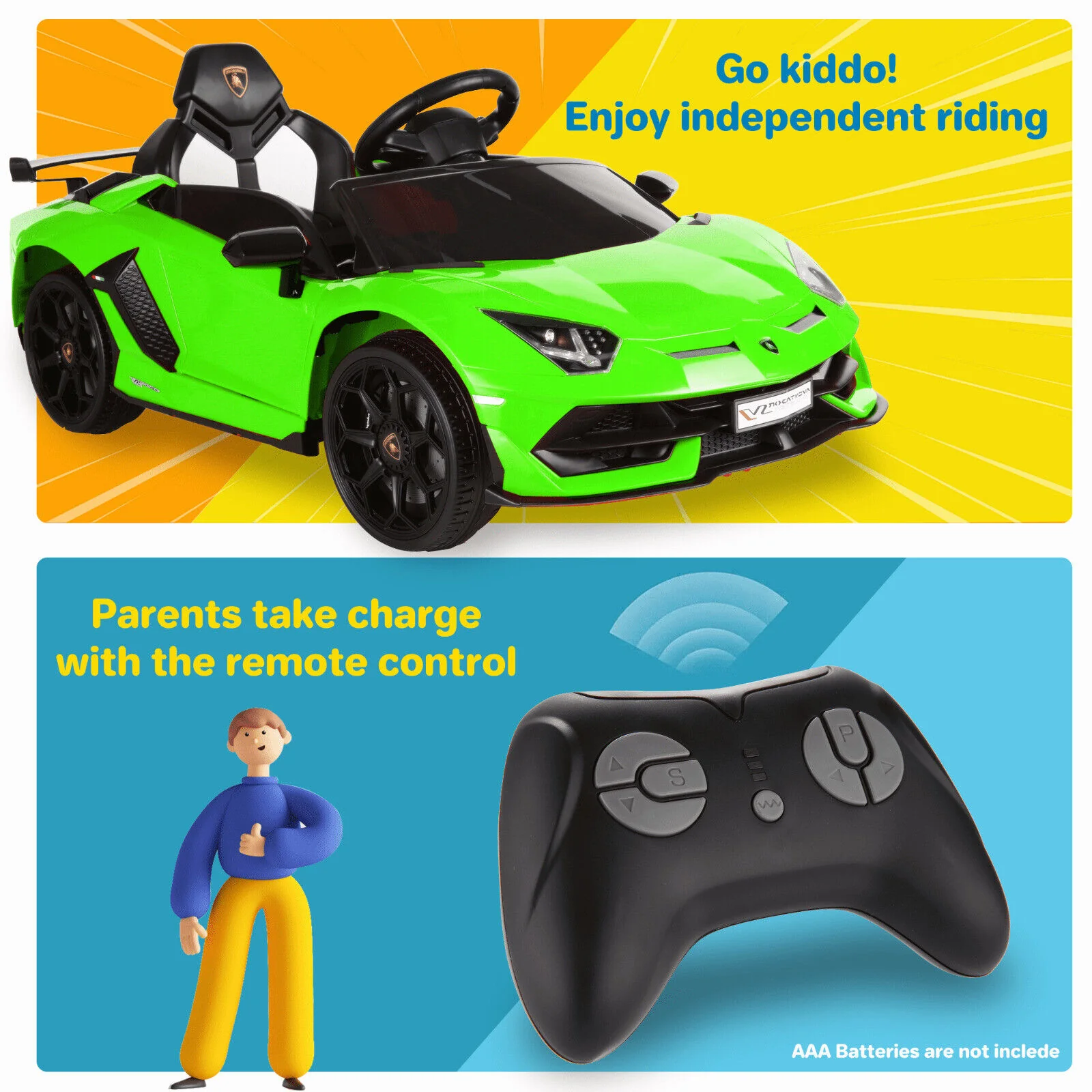 Electric Lamborghini Ride-On Car for Kids with Remote Control and MP3 Player - Perfect Gift for Children ?? - Image 19