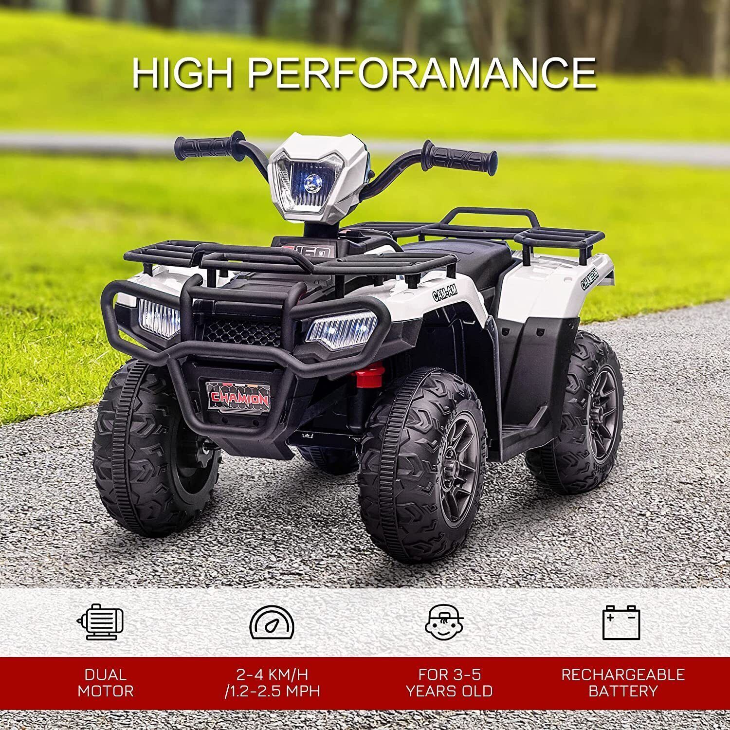 Electric Ride-On ATV for Kids Ages 3 and Up - 4 Wheels Toy Vehicle - Image 73