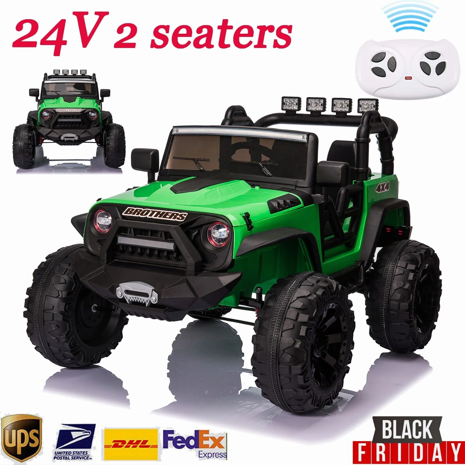 Electric Ride-On ATV Truck for Kids Ages 3-8 Years - 24V Power Wheel Car - Image 4
