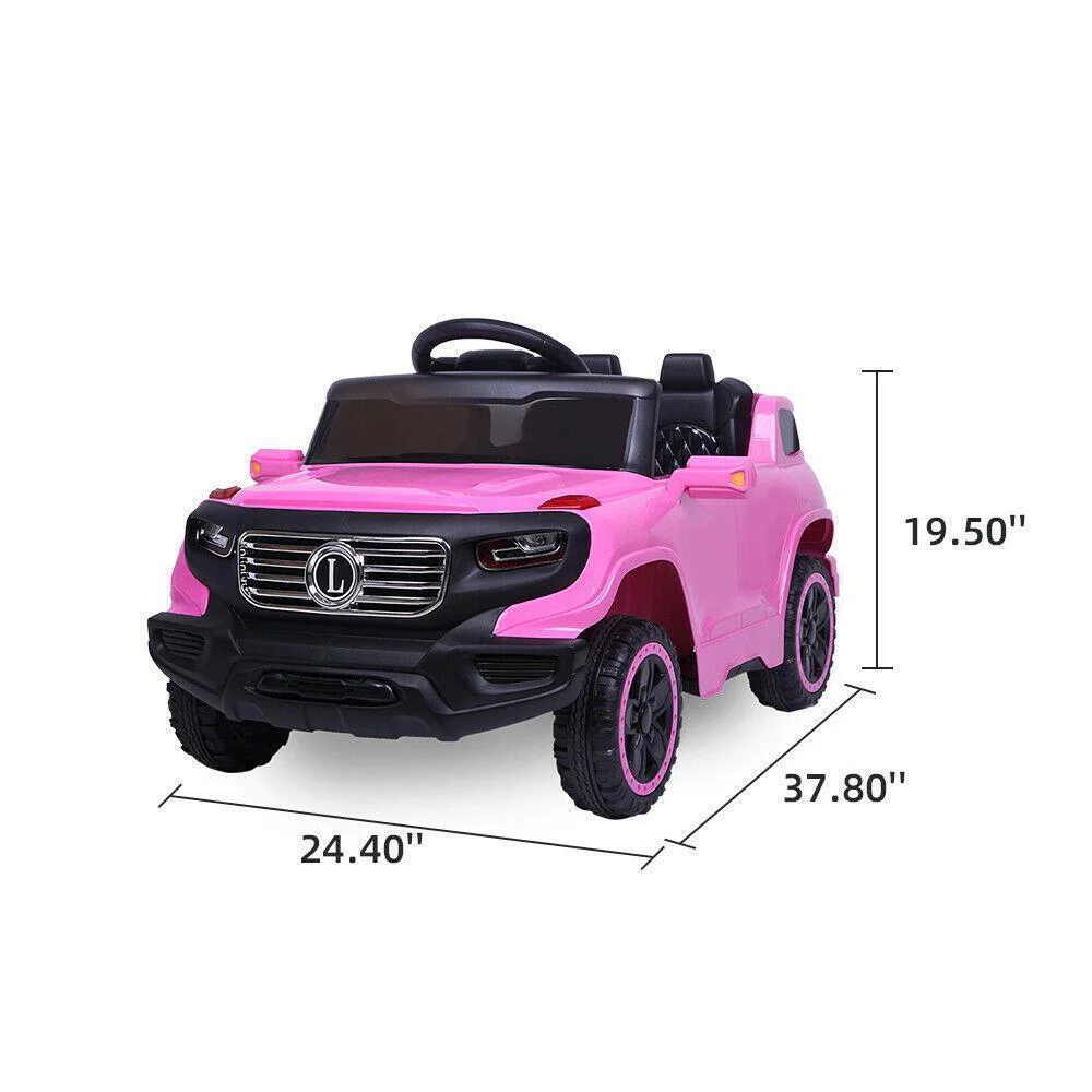 Electric Ride-On Car for Kids with 3 Speed Modes and Remote Control - Pink - Image 5