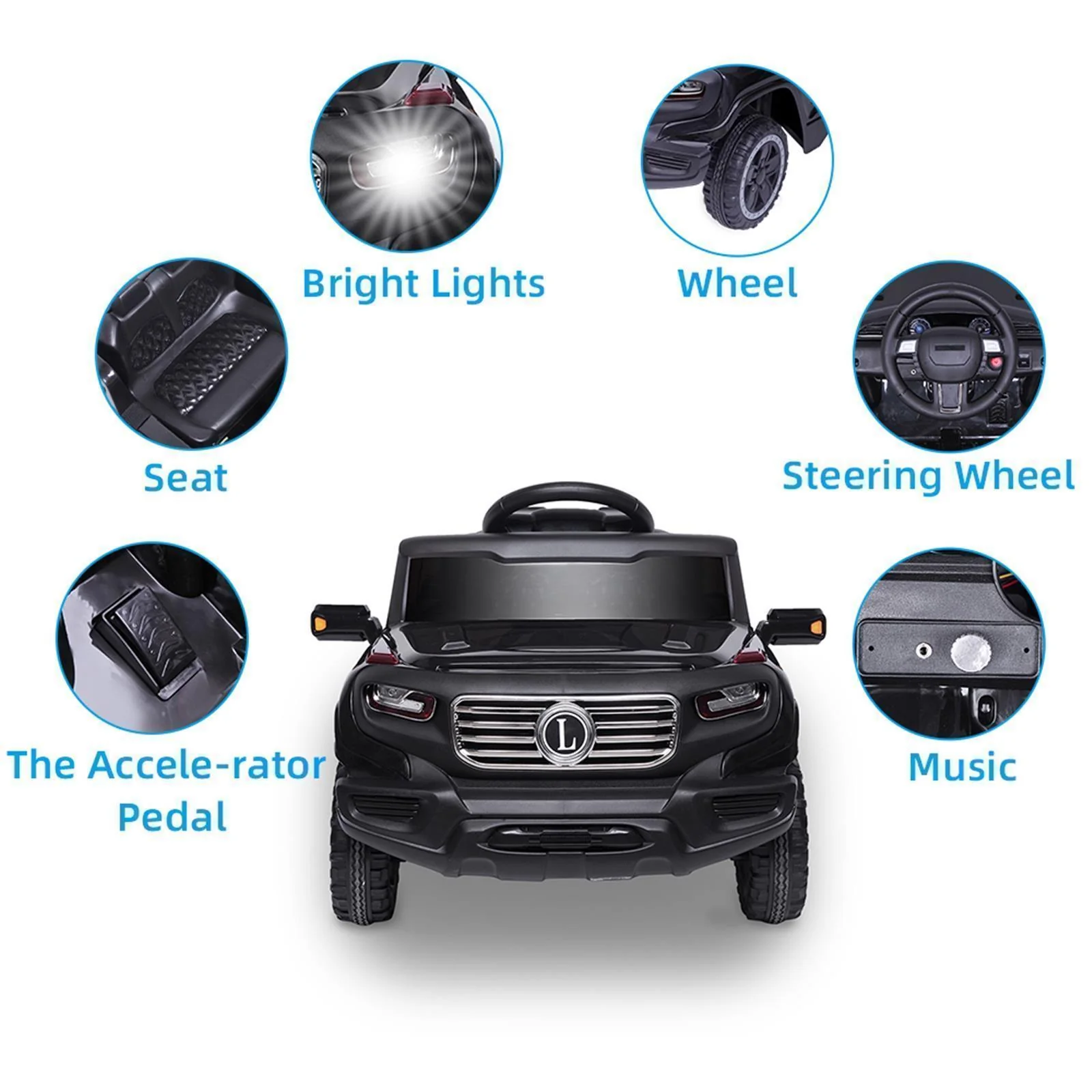 Electric Ride-On Car for Kids with Adjustable Seat and Remote Control - 4 Wheel Power Toy - Image 10