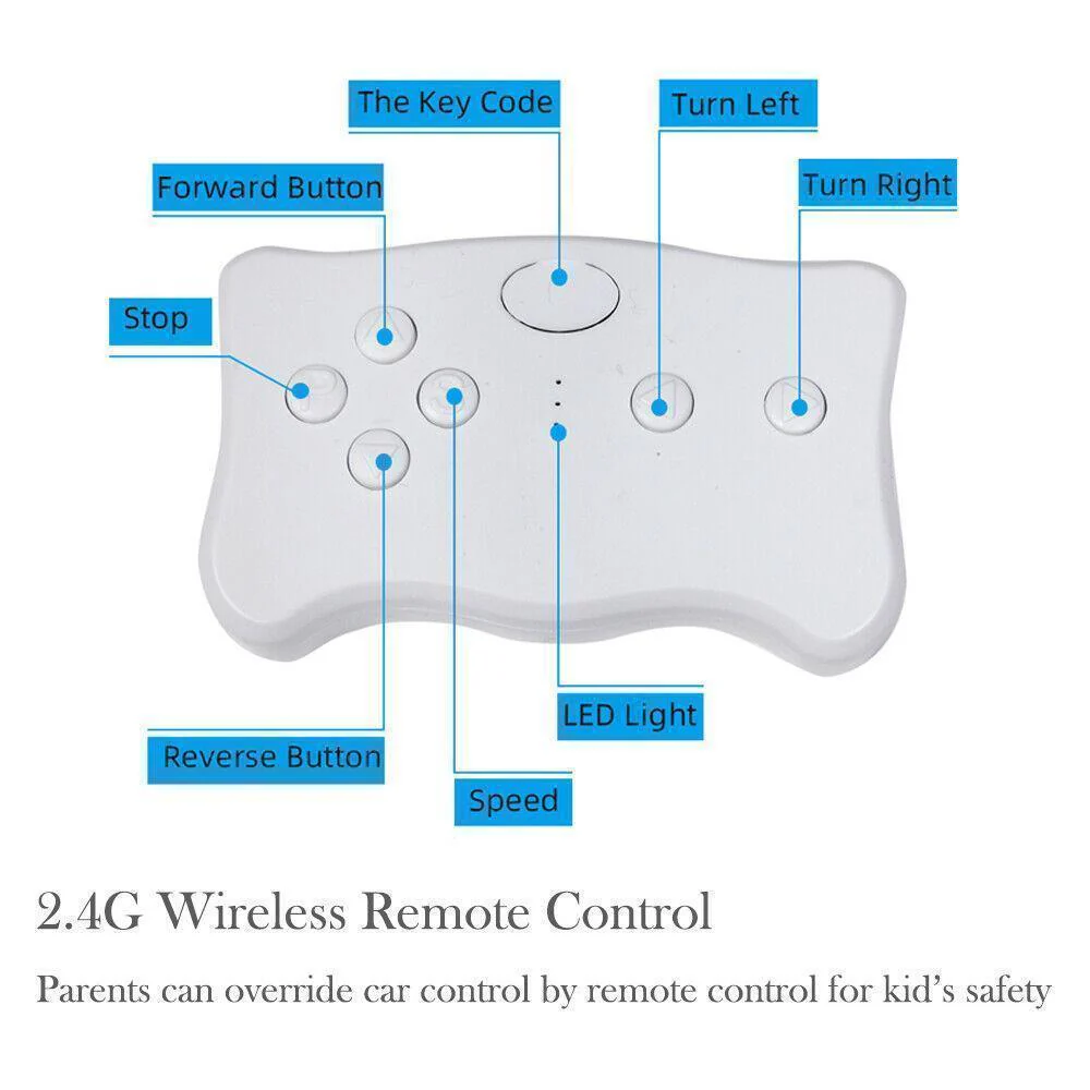Electric Ride-On Car for Kids with Adjustable Seat and Remote Control - 4 Wheel Power Toy - Image 6