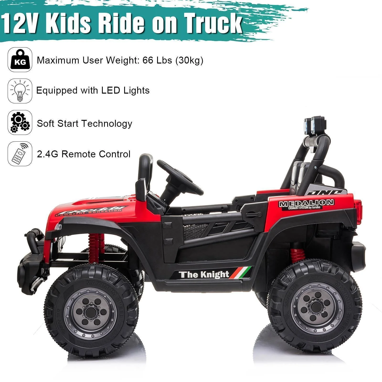 Electric Ride-On Car for Kids with MP3, LED Lights, Remote Control, and Adjustable Seat Belt - Image 19