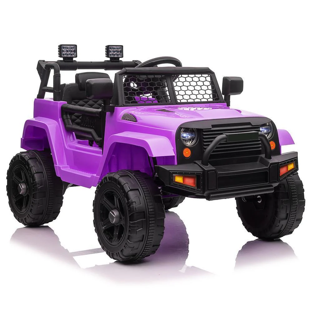 Electric Ride-On Car for Kids with Music, Lights, and Remote Control - Purple - Image 12
