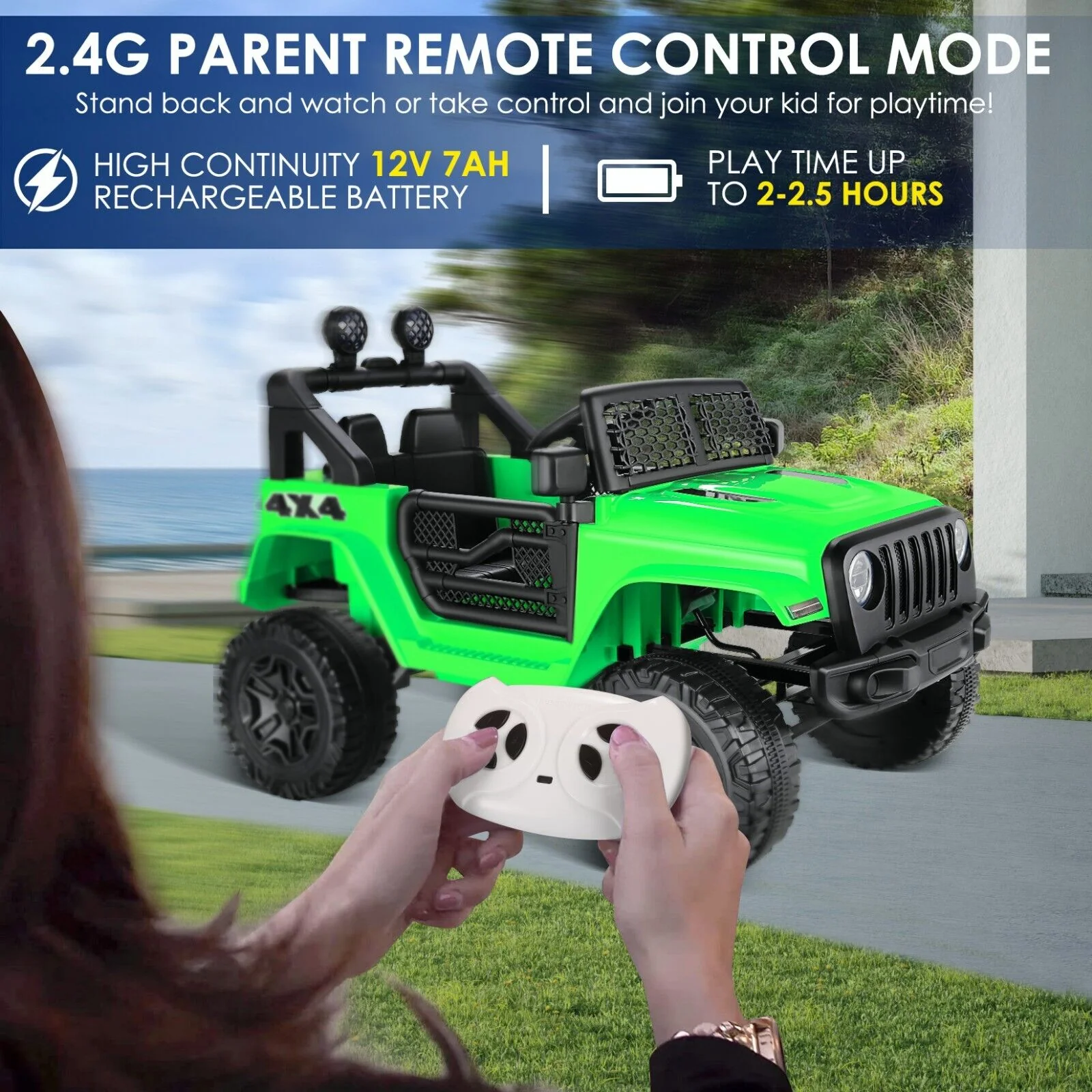 Electric Ride-On Car for Kids with Remote Control and MP3 Player - 12V Truck Design - Image 39