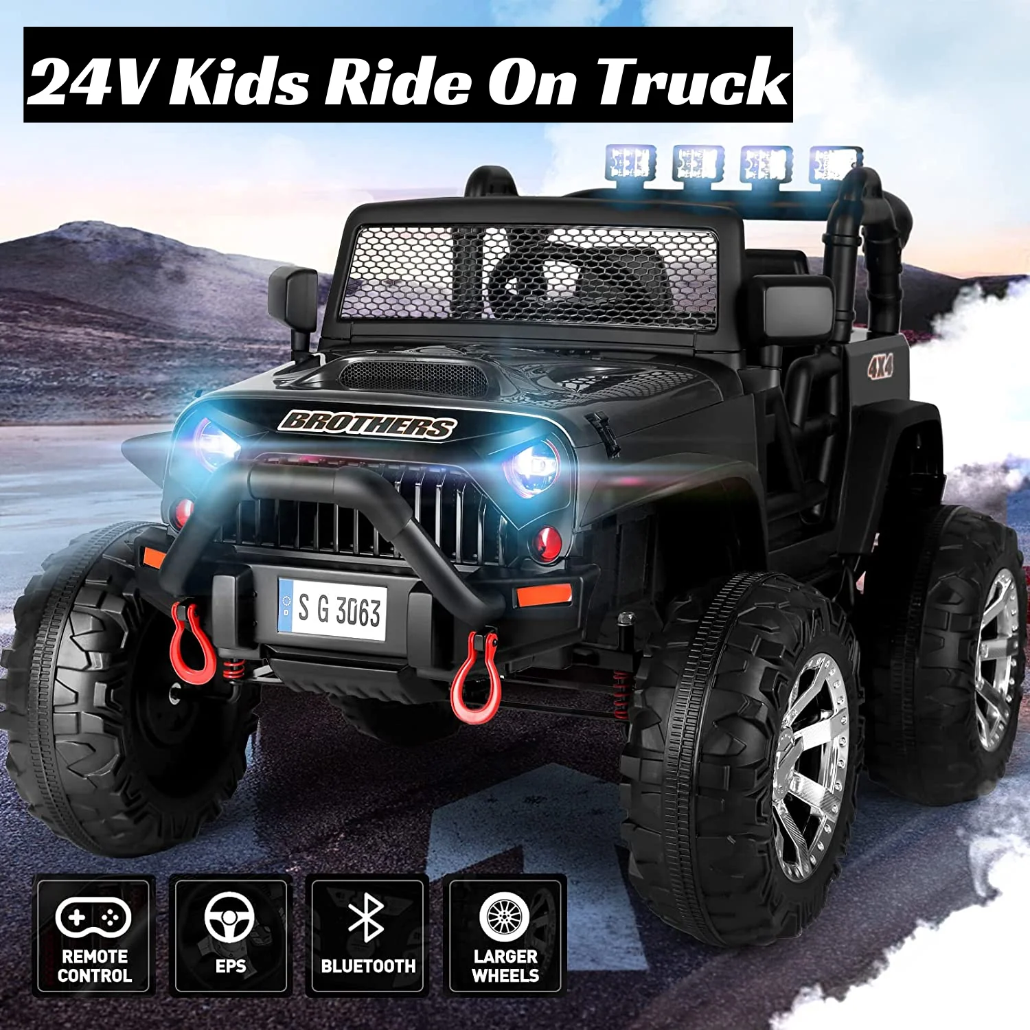 Electric Ride-On Car for Kids with Remote Control and MP3 Player - Perfect Gift for Children - Image 4