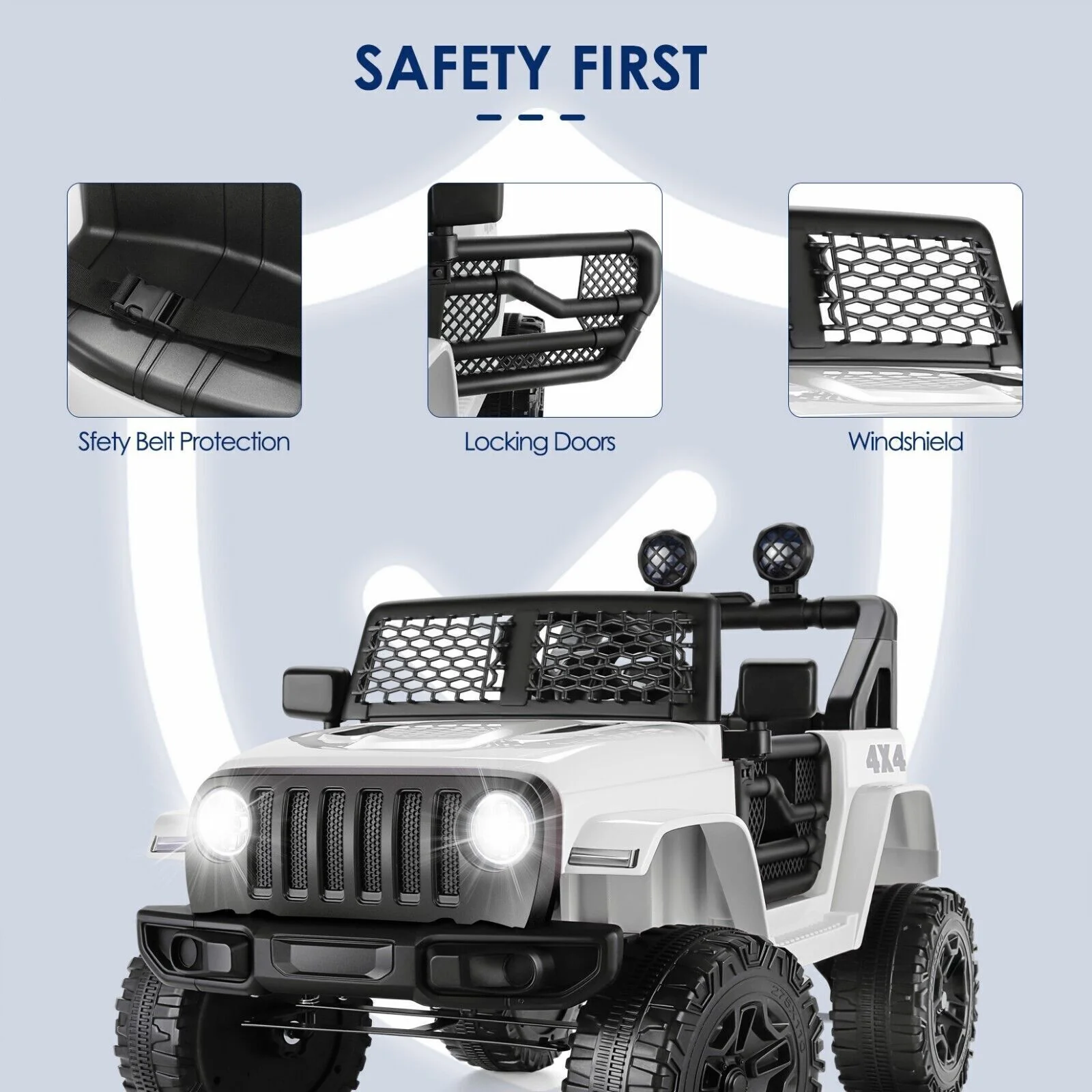 Electric Ride-On Car/Truck for Kids with MP3 Music and Remote Control - 12V, LED Lights - Image 45