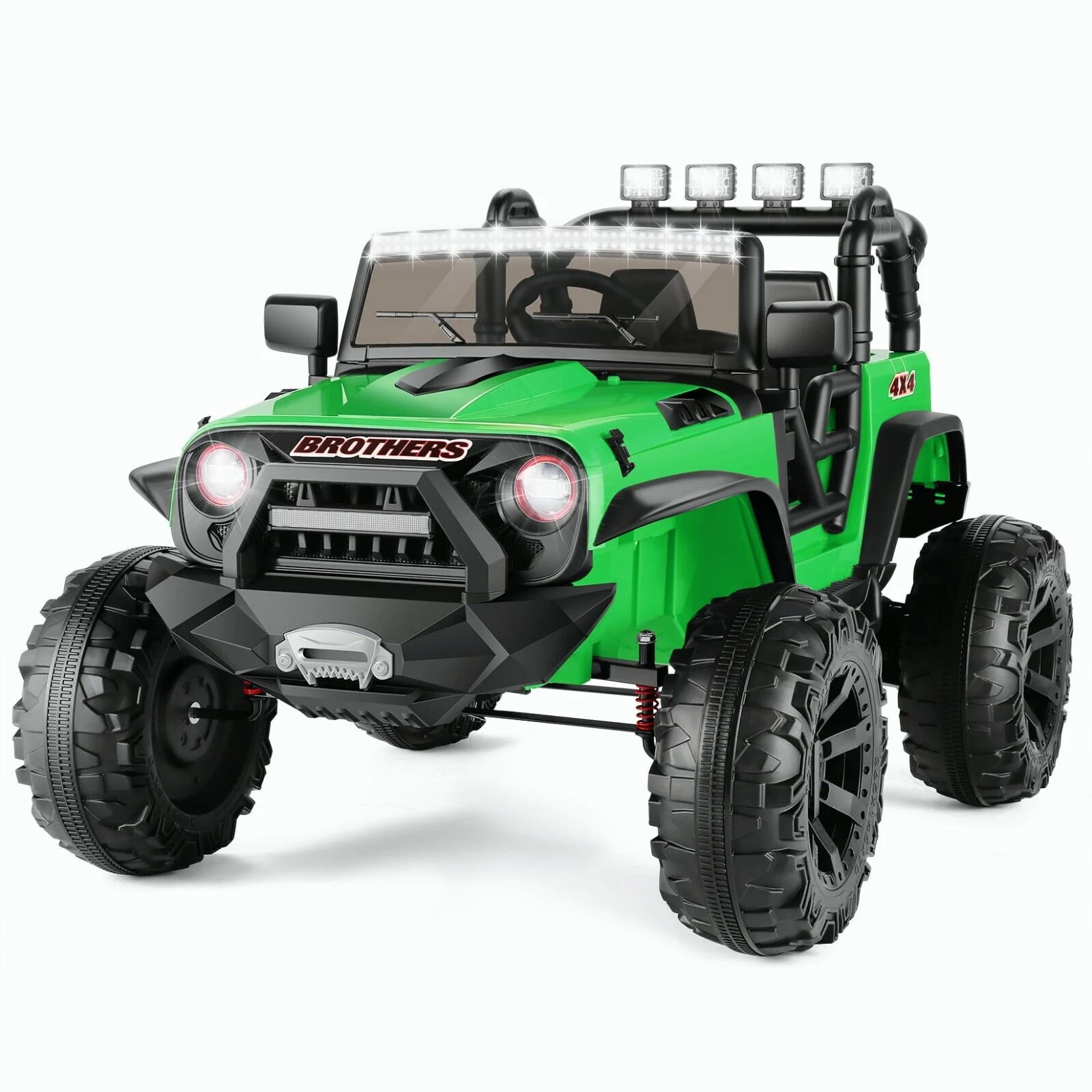 Electric Ride-On Jeep Truck for Kids: 12V/24V ATV Toy with Four-Wheel Drive - Image 139