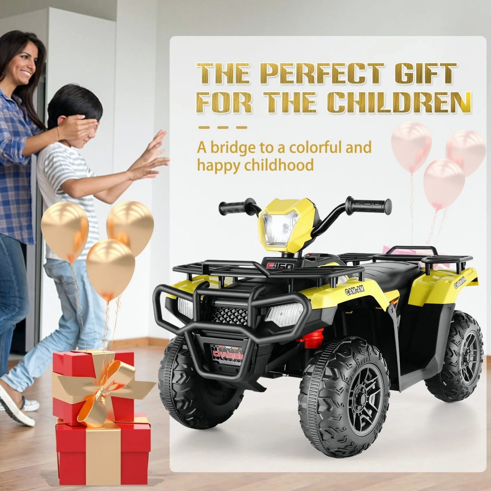 Electric Ride-On Jeep Truck for Kids: 12V/24V ATV Toy with Four-Wheel Drive - Image 18
