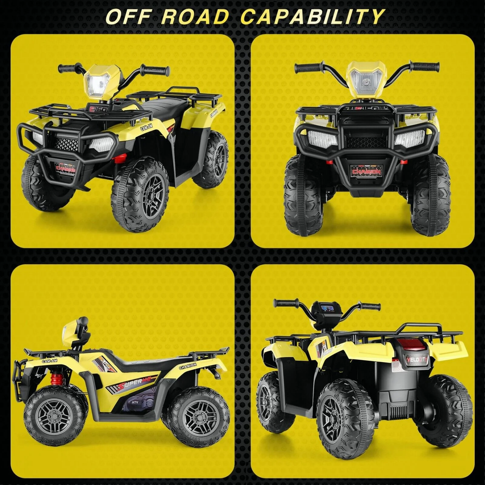 Electric Ride-On Jeep Truck for Kids: 12V/24V ATV Toy with Four-Wheel Drive - Image 26