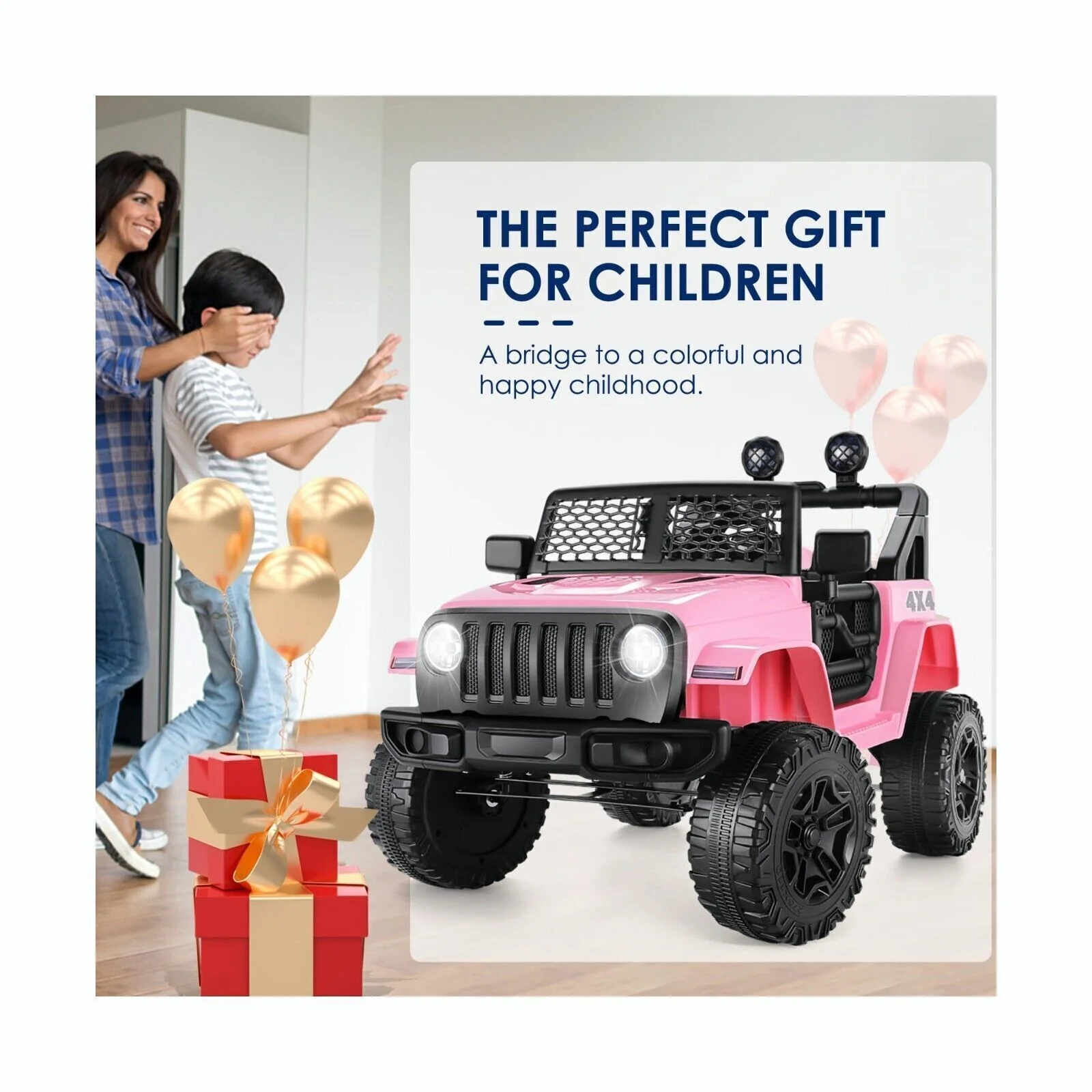 Electric Ride-On Jeep Truck for Kids: 12V/24V ATV Toy with Four-Wheel Drive - Image 95