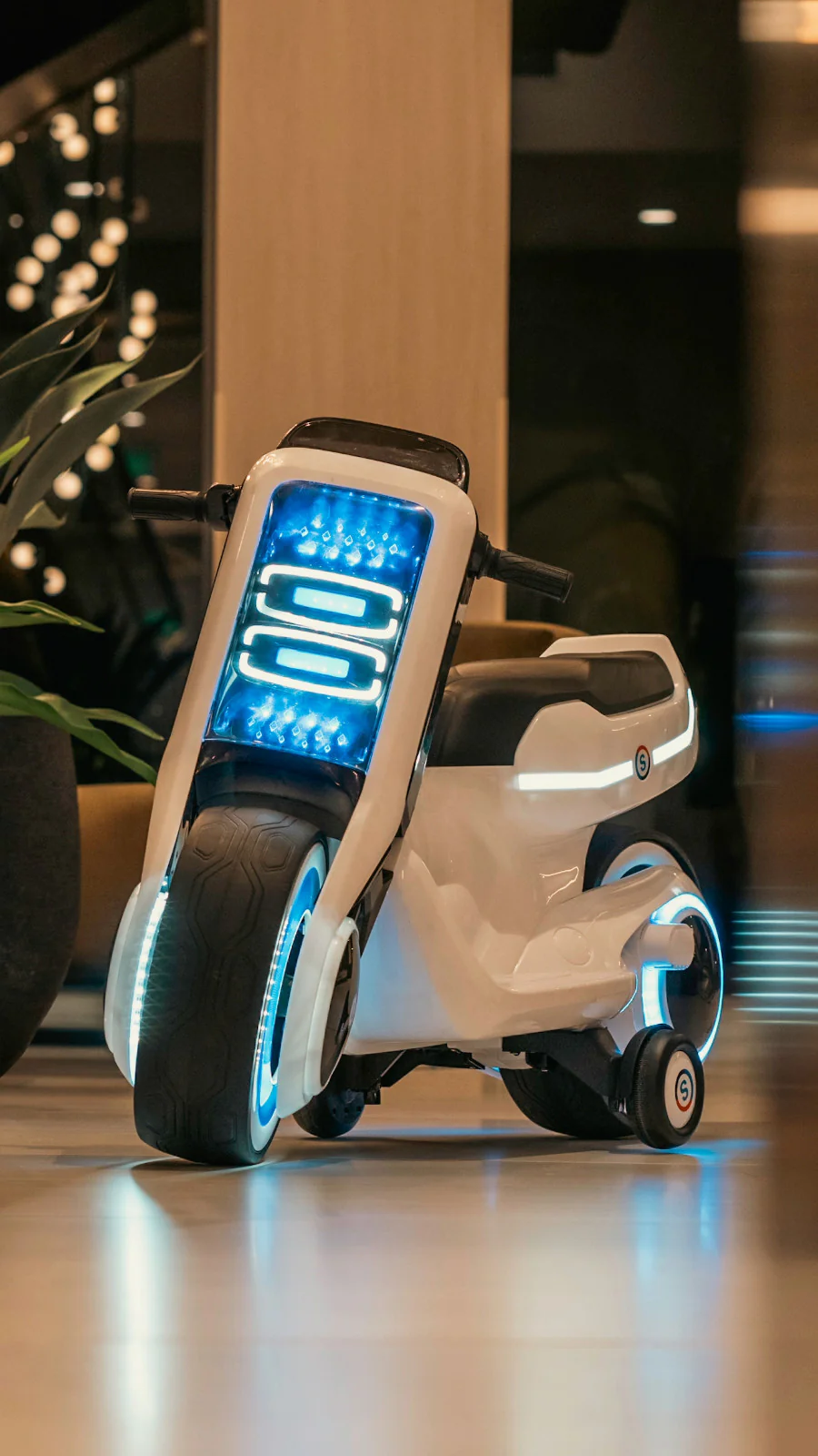 12V Electric Ride-On Motorcycle for Kids with Full LED Light Modes - Image 2