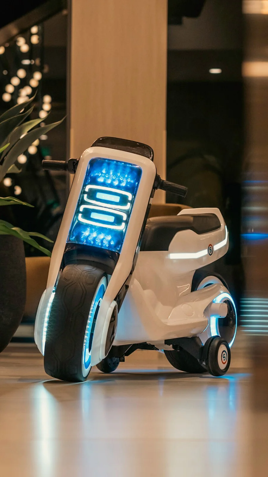 12V Electric Ride-On Motorcycle for Kids with Full LED Light Modes - Image 3