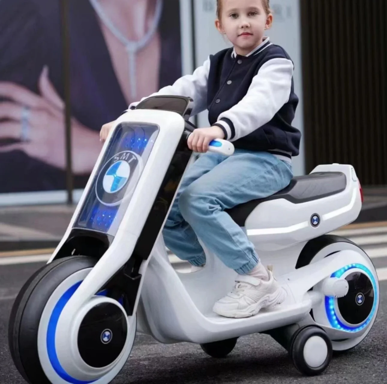 12V Electric Ride-On Motorcycle for Kids with Full LED Light Modes - Image 5